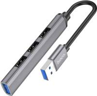 Док-станции, репликаторы Hoco HB26 4 в 1 USB - USB3.0+USB2.0x3