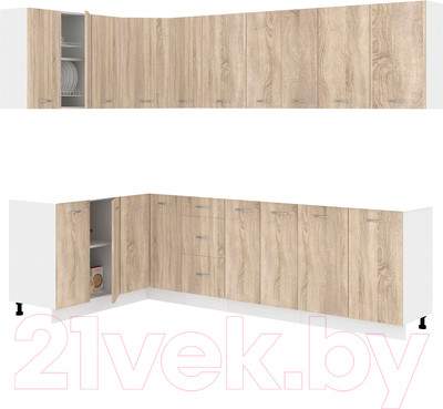 Кухонный гарнитур Кортекс-мебель Корнелия Лира 1.5x2.7 без столешницы