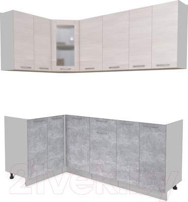 Кухонный гарнитур Interline Мила 12x20 без столешницы