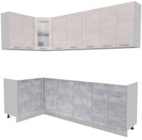 Кухонный гарнитур Interline Мила 12x24 без столешницы