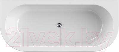 Ванна акриловая Cezares Slim Wall-180-80-60-W37-SET