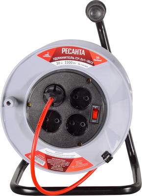 Удлинитель на катушке Ресанта СУ-2x1-30/2
