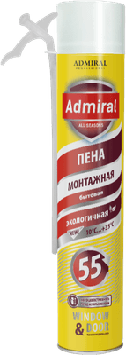 Герметики, пены Admiral Бытовая 55 Всесезонная