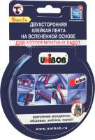 Скотч двухсторонний Unibob Для авторемонтных работ 19ммх5м / 54998
