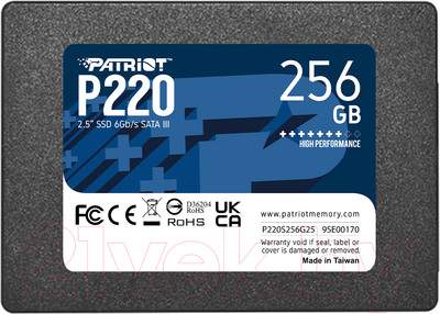 Жесткие диски, SSD P220 256GB (P220S256G25)
