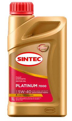 Моторные масла Sintec Platinum 7000 5W40 A3/B4 / 600138