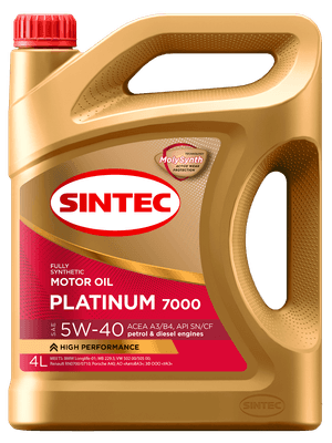Моторное масло Sintec Platinum 7000 5W40 A3/B4 / 600139