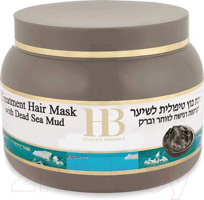 Маска для волос Health & Beauty Увлажняющая для сухих окрашенных волос с грязью Мертвого моря