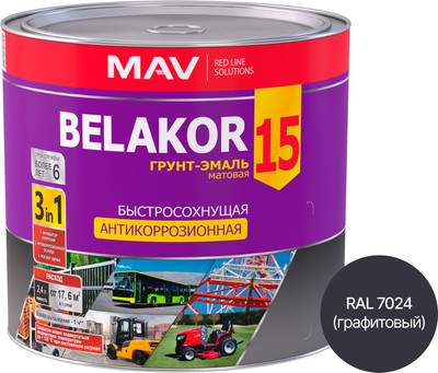 Грунт-эмаль MAV Belakor 15