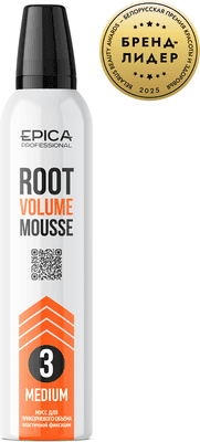 Мусс для укладки волос Epica Professional Medium Для прикорневого объема средней фиксации