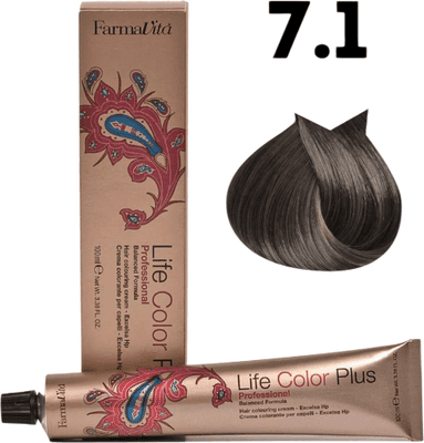 Крем-краска для волос Farmavita Life Color Plus 7.1