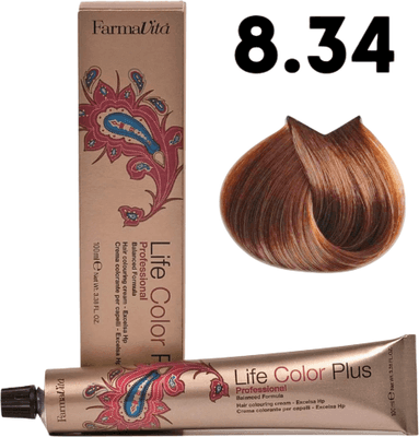 Крем-краска для волос Farmavita Life Color Plus 8.34