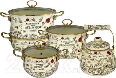 Набор кухонной посуды Lenardi Птичий дворик 776-014