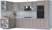 Кухонный гарнитур Interline Мила Шато 1.88x3.4 ВТ левая