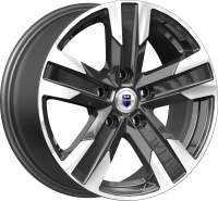 Литой диск K&K Висмут 16x7" 5x114.3мм DIA 67.1мм ET 40мм Алмаз черный