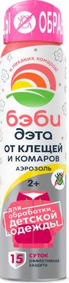 Аэрозоль от насекомых Бэби Дэта От клещей и комаров