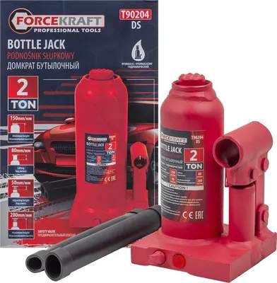 Бутылочный домкрат ForceKraft FK-T90204(DS)