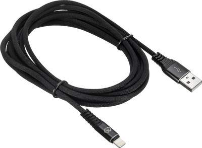 Кабели, переходники Digma LIGHT-3M-BRAIDED-BLK