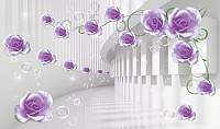 Фотообои листовые Citydecor Цветочный декор 8 3D