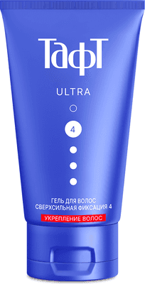 Гель для укладки волос Тафт Ultra сверхсильная фиксация