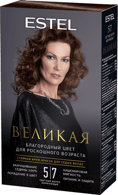 Крем-краска для волос Estel Великая Стойкая для седых волос 5/7