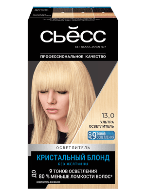 Крем для осветления волос Сьёсс Salonplex 9 уровней осветления 13-0