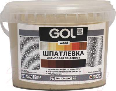 Шпатлевка готовая GOL Wood Мастер по дереву акриловая