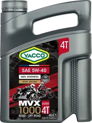 Моторное масло Yacco MVX 1000 4T 5W40