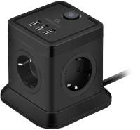Сетевые фильтры, удлинители Cablexpert TWR-4-U3-B-2