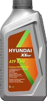 Трансмиссионное масло Hyundai XTeer ATF 6 HV / 1011412