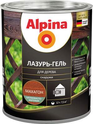 Защитно-декоративный состав Alpina Лазурь-гель