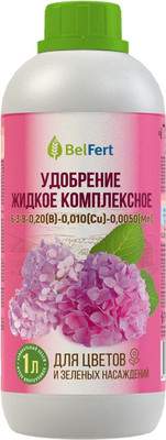 Удобрения для растений Гомельхимторг Жидкое для цветов 6-3-8-0.2(В)-0.01(Сu)-0.005(Со)