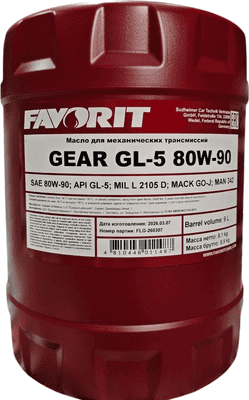 Трансмиссионное масло Favorit 80W-90 API GL-5 / FV8102-9