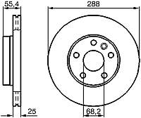 Тормозной диск Bosch 0986478893