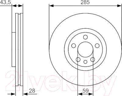 Тормозной диск Bosch 0986479S62