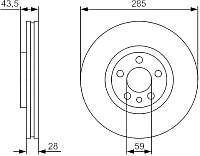 Тормозной диск Bosch 0986479S62