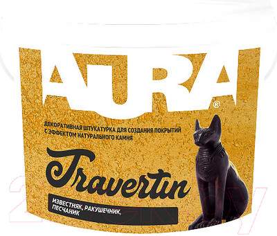 Штукатурка готовая декоративная Aura Dekor Travertin