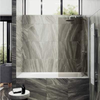 Стеклянная шторка для ванны MaybahGlass MGV-69-1ш