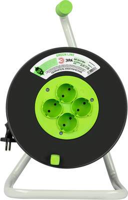 Удлинитель на катушке ЭРА Greenline KAT-2x1.5-50m / Б0065097