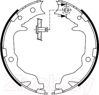 Тормозные колодки Bosch 0986487766