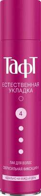 Лак для укладки волос Тафт Естественная укладка