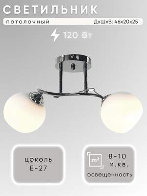 Потолочный светильник Aitin-Pro НПБ 02-2х60-101 / XA1082/2