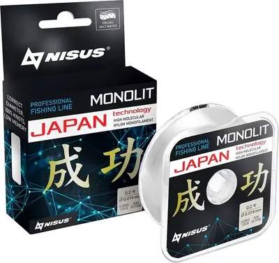 Леска монофильная Nisus Nylon Transparent N-MO-0.074-50