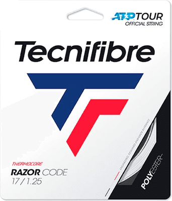 Струна для теннисной ракетки Tecnifibre Razor Code 1.25 White / 04GRA125XW