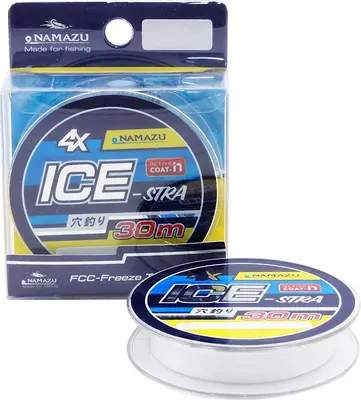 Лески рыболовные Namazu Ice-Stra 4Х 30м 0.14мм / NIS30-0.14