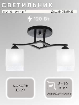 Потолочный светильник Aitin-Pro НПБ 02-2x60-101 / 7604/2