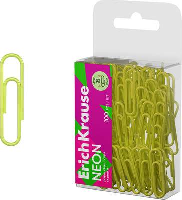 Скрепки Erich Krause Neon / 62041