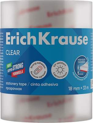 Скотч канцелярский Erich Krause Clear / 63573