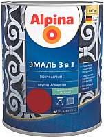 Краски, эмали Alpina По ржавчине 3 в 1 RAL 7040