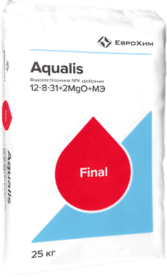 Удобрения для растений Aqualis NPK Водорастворимое 12:8:31+2MgO+МЭ